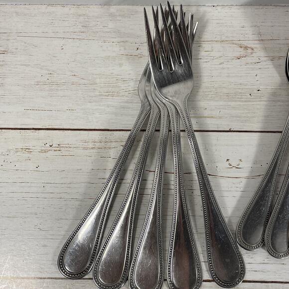 TOWLE 18/8 Stainless BEADED ANTIQUE Germany Flatware 29! Pieces - Picture 3 of 11